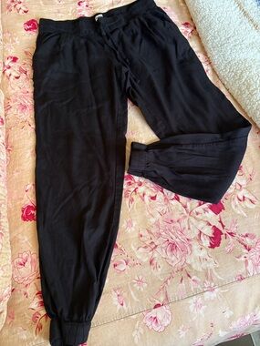 Sunday Best Black Drawstring Waist Pants